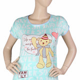 Women's 2 Piece Night Suit - Cyan, Women, Night Suit, Chase Value, Chase Value