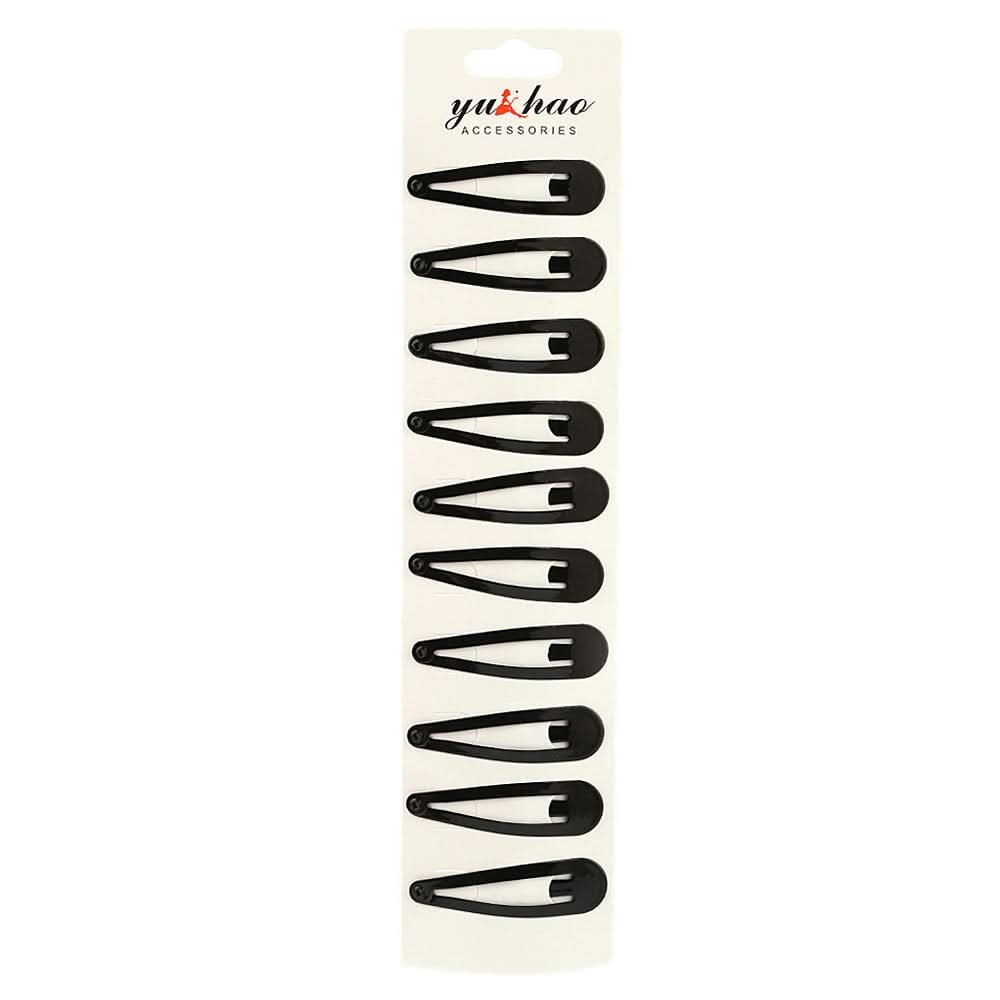 Girls Hair Pins 10 Pcs - Black, Kids, Hair Accessories, Chase Value, Chase Value