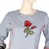 Women's Embroidered Kurti - Navy Blue, Women, Ready Kurtis, Chase Value, Chase Value