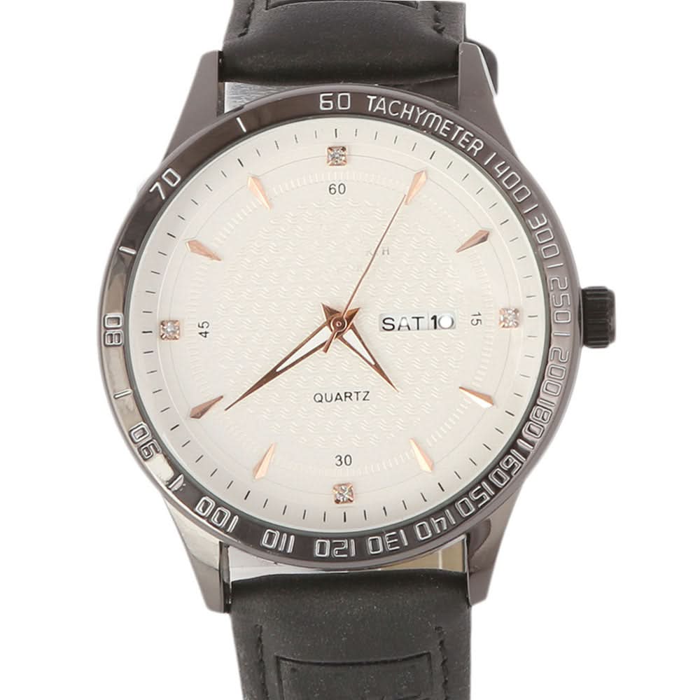 Men's wrist watch - Black-White, Men, Watches, Chase Value, Chase Value