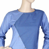 Women's Cotton Kurti - Navy Blue & Blue, Women, Ready Kurtis, Chase Value, Chase Value
