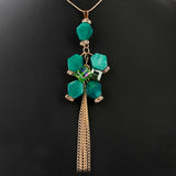 Women's Beads Long Mala - Sea Green, Women, Chains & Lockets, Chase Value, Chase Value