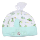 Newborn Cap Set 3 Pcs - Cyan - test-store-for-chase-value