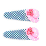 Girls Hair Pin 2 Pcs- Steel Blue, Kids, Hair Accessories, Chase Value, Chase Value