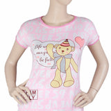 Women's 2 Piece Night Suit - Light Pink, Women, Night Suit, Chase Value, Chase Value