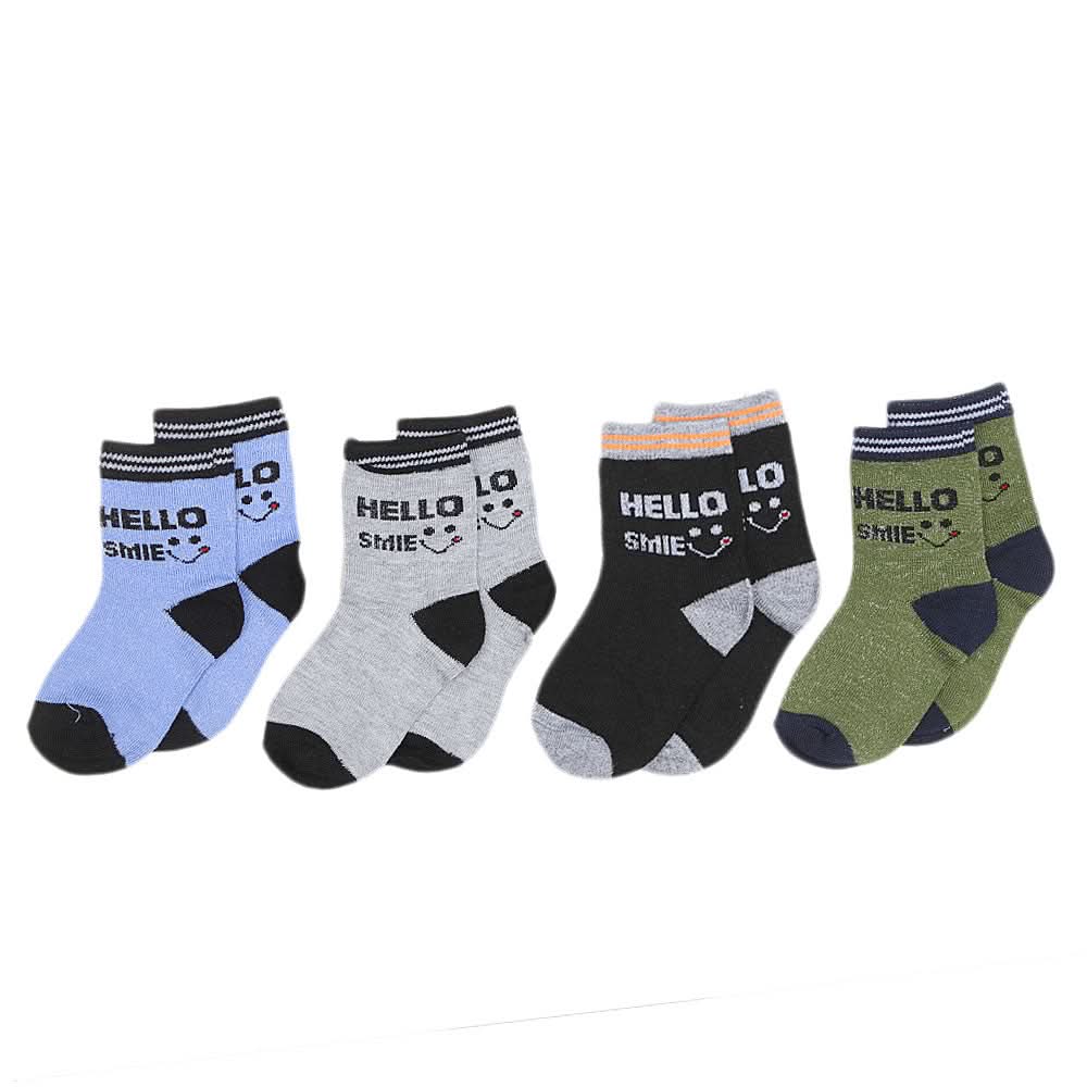 Kids Socks Pack Of 4 - Multi, Kids, Boys Socks, Chase Value, Chase Value