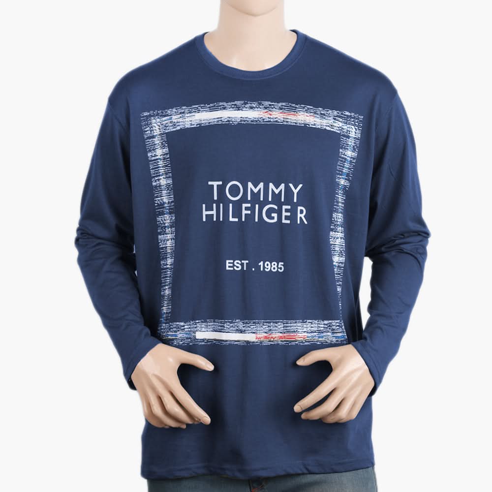 Men's Full Sleeves T-Shirt - Blue, Men's T-Shirts & Polos, Chase Value, Chase Value