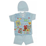 Newborn Boys Suits 3Pcs - Blue, Kids, NB Boys Sets And Suits, Chase Value, Chase Value