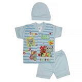 Newborn Boys Suits 3Pcs - Blue, Kids, NB Boys Sets And Suits, Chase Value, Chase Value