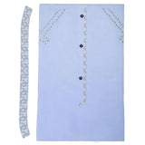 Men's Mashriq Embroidered Un-Stitched Suit - Blue, Men, Unstitched Fabric, Chase Value, Chase Value