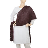 Women's Korkore Chiffon Dupatta - Brown, Women, Dupatta, Chase Value, Chase Value