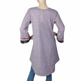 Women's Embroidered Kurti - Pupple, Women, Ready Kurtis, Chase Value, Chase Value