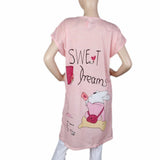 Women's Night Long T Shirt - T Pink, Women, Night Suit, Chase Value, Chase Value