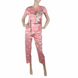 Women's 2 Piece Night Suit - Dark Pink, Women, Night Suit, Chase Value, Chase Value