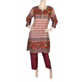 Women's Printed Lawn 2 Pcs Stitched Suit - Multi, Women, Shalwar Suits, Chase Value, Chase Value