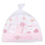 Newborn Cap Set 3 Pcs - Pink - test-store-for-chase-value