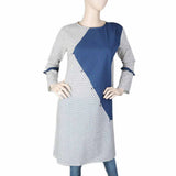 Women's Cotton Kurti - Navy Blue & Fawn, Women's Fashion, Chase Value, Chase Value