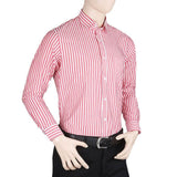 Men's Plain Formal Shirt - Red - test-store-for-chase-value