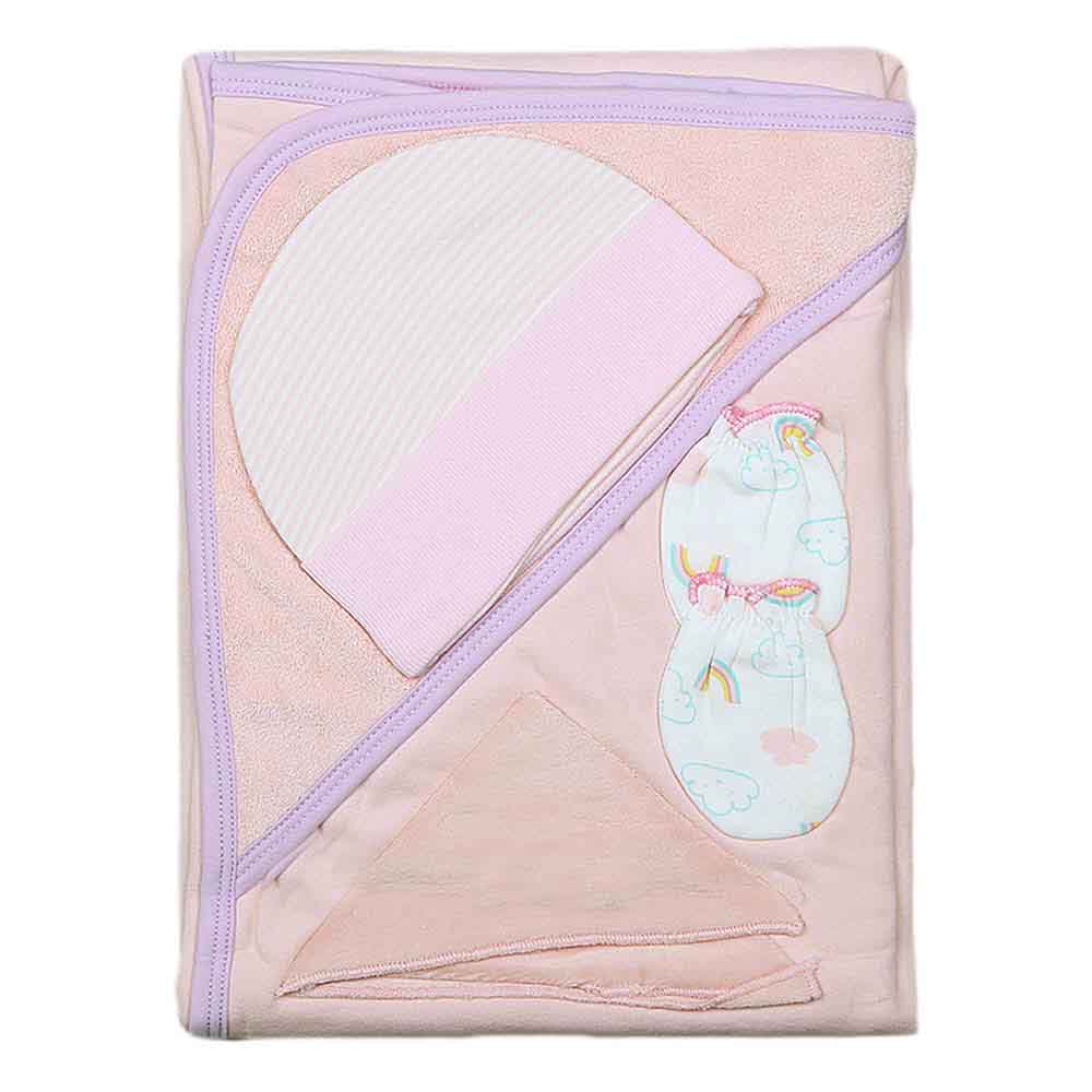 Newborn Gift Set (4 Pcs) - Pink, Kids, NB Girls Sets And Suits, Chase Value, Chase Value