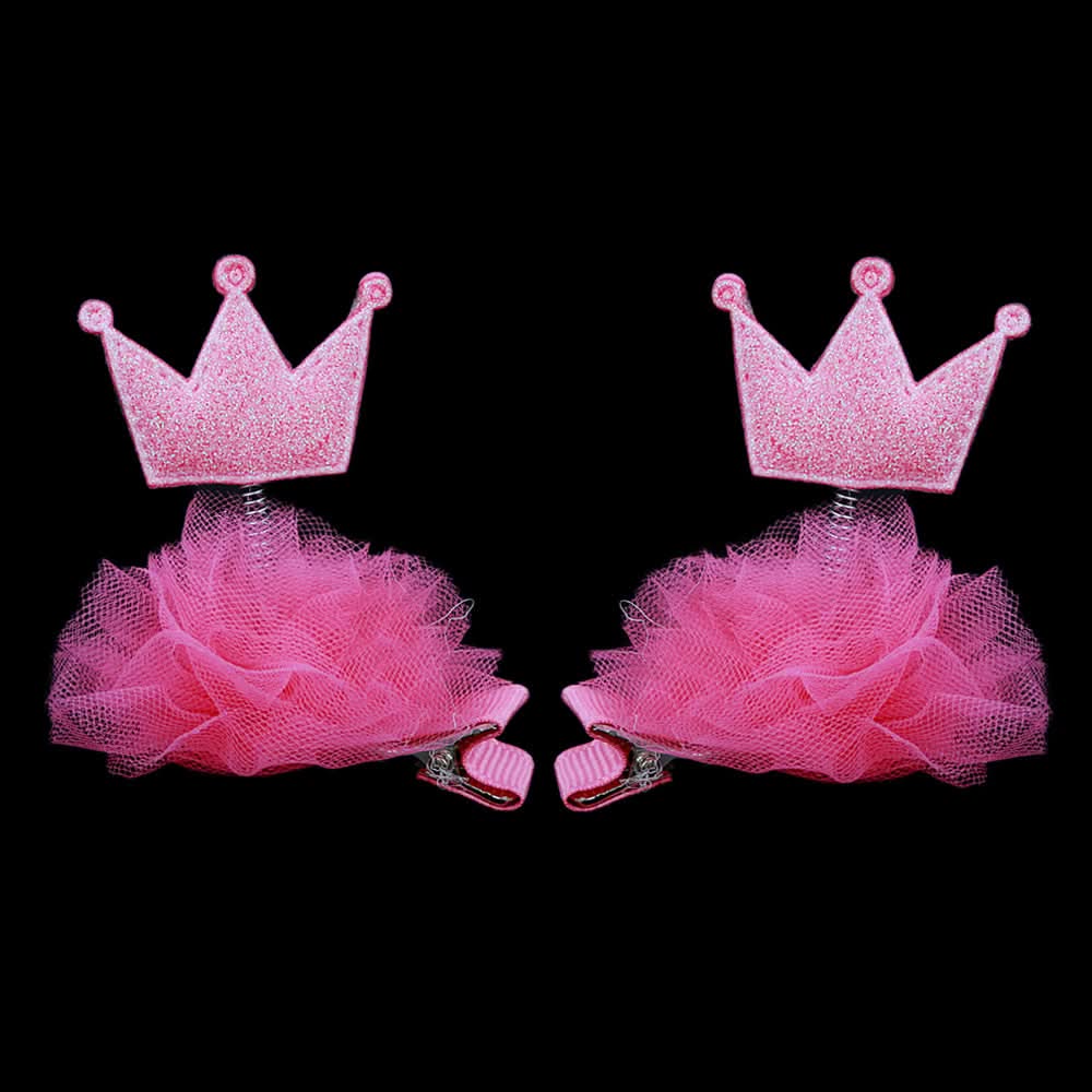 Girls Hair Pin 2 Pcs- Pink, Kids, Hair Accessories, Chase Value, Chase Value