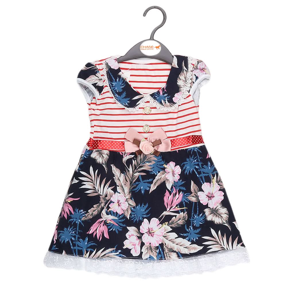 Girls Fancy Frock - Red, Kids, Girls Frocks, Chase Value, Chase Value