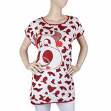 Women's Night T Shirt - Maroon, Women, Night Suit, Chase Value, Chase Value