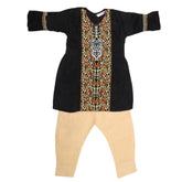 Girls Embroidered 2 Piece Suit - Black, Kids, Girls Sets And Suits, Chase Value, Chase Value