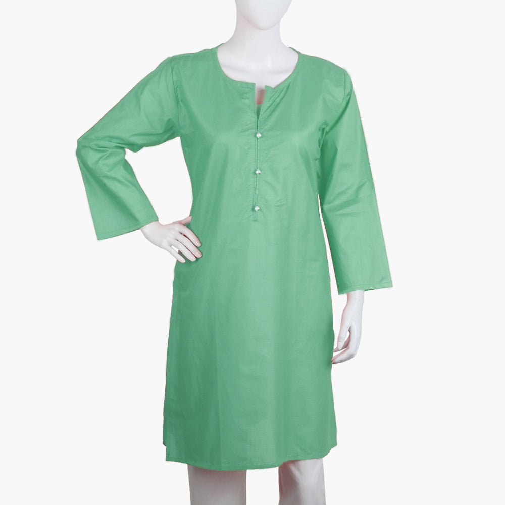 Women's Basic Kurti - Sea Green, Women Ready Kurtis, Chase Value, Chase Value