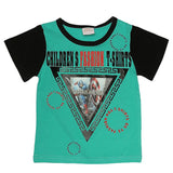 Boys Half Sleeves T-Shirt - Sea Green, Kids, Boys T-Shirts, Chase Value, Chase Value
