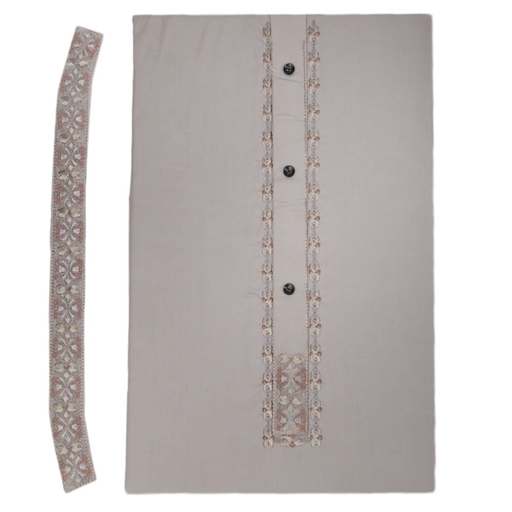 Men's Mashriq Embroidered Un-Stitched Suit - Copper, Men, Unstitched Fabric, Chase Value, Chase Value
