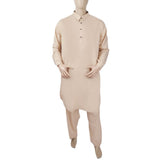 Men's Mashriq Slim Fit Shalwar Suit - Cream, Men, Shalwar Kameez, Chase Value, Chase Value