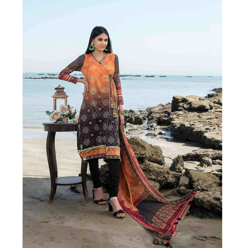 RAYS OF THE SUN Chundri Lawn 3 Pcs Un-Stitched Suit - 1271, Women, 3Pcs Shalwar Suit, Tawakkal Fabrics, Chase Value