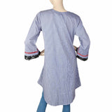 Women's Embroidered Kurti - Dark Blue, Women, Ready Kurtis, Chase Value, Chase Value