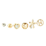 Girl's Fancy Ear Tops - Golden - test-store-for-chase-value