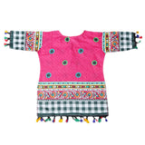 Girls Lawn Printed Kurti - Dark Pink, Kids, Girls Kurti, Chase Value, Chase Value