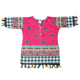 Girls Lawn Printed Kurti - Dark Pink, Kids, Girls Kurti, Chase Value, Chase Value