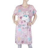 Women's Night Long T Shirt - Purple, Women, Night Suit, Chase Value, Chase Value