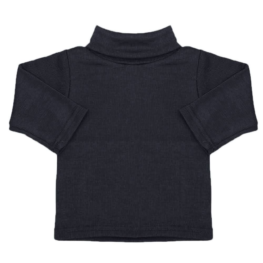 Newborn Rib High Neck - Dark Grey, Newborn Boys Winterwear, Chase Value, Chase Value