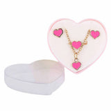 Girls Locket Set - Dark Pink, Kids, Jewellery Sets, Chase Value, Chase Value