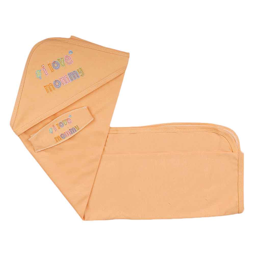 Newborn Baby Wrapping Sheet - Orange, Newborn Baby Accessories, Chase Value, Chase Value