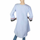 Women's Embroidered Kurti - Sky Blue, Women, Ready Kurtis, Chase Value, Chase Value