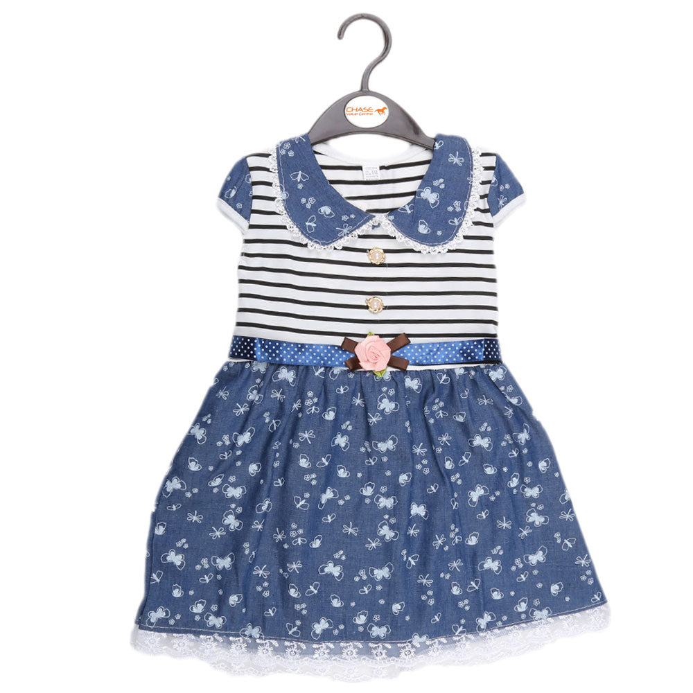 Girls Fancy Frock - Blue, Kids, Girls Frocks, Chase Value, Chase Value