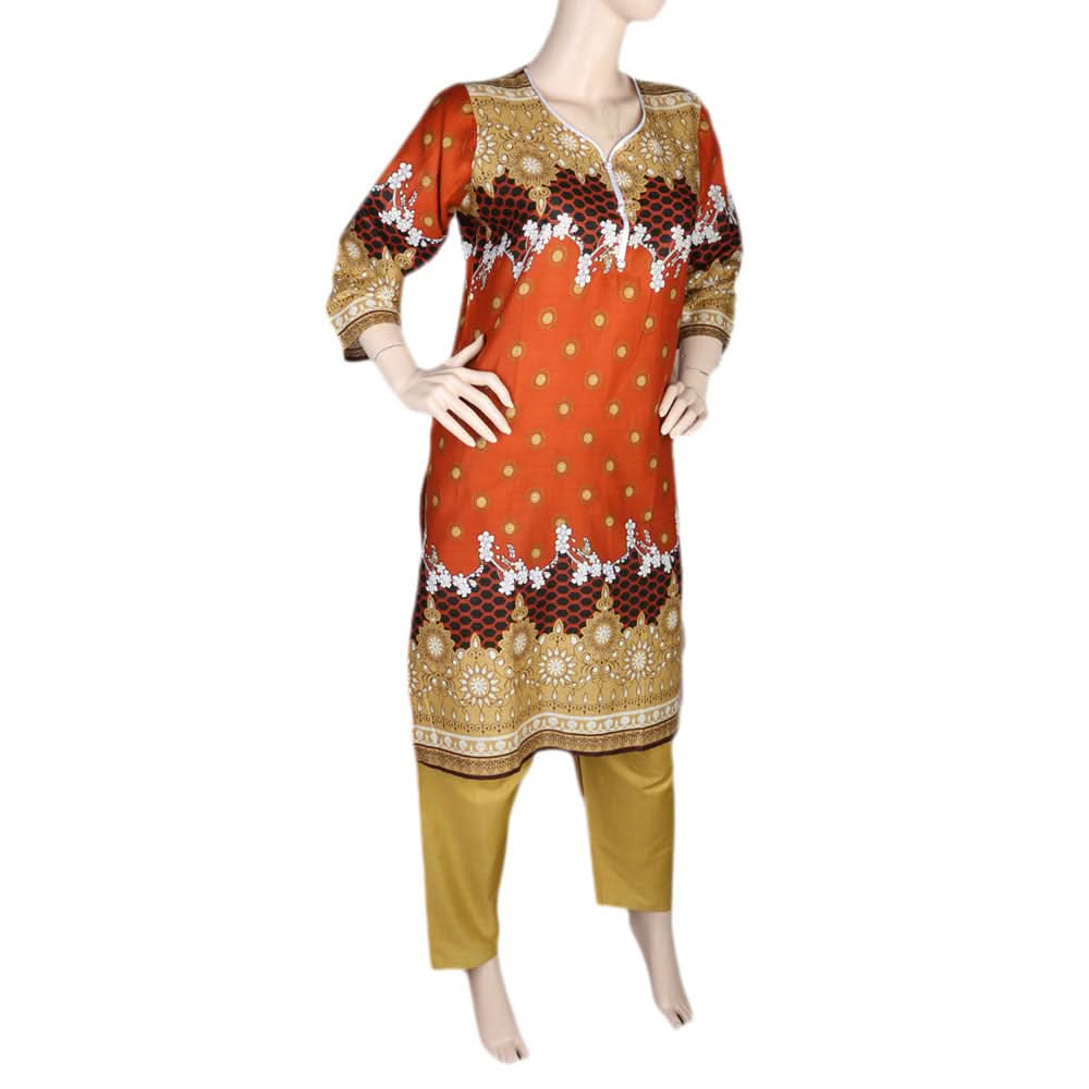 Women's Printed Lawn 2 Pcs Stitched Suit - Multi, Women's Fashion, Chase Value, Chase Value