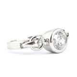 Women's Fancy Stone Ring - Silver - test-store-for-chase-value