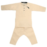 Boys Embroidered Kurta Pajama - Fawn, Kids, Boys Shalwar Kameez, Chase Value, Chase Value