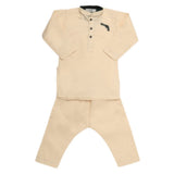 Boys Embroidered Kurta Pajama - Fawn, Kids, Boys Shalwar Kameez, Chase Value, Chase Value