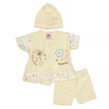 Newborn Girls Suits 3Pcs -Beige, Kids, NB Girls Sets And Suits, Chase Value, Chase Value