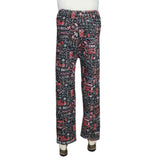 Women's Printed Trouser - Black - test-store-for-chase-value