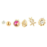 Girl's Fancy Ear Tops - Golden - test-store-for-chase-value