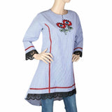 Women's Embroidered Kurti - Blue, Women, Ready Kurtis, Chase Value, Chase Value